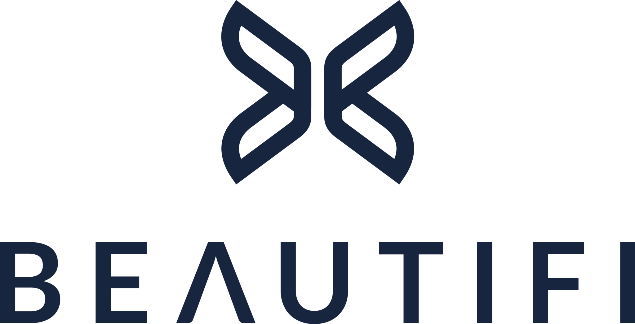 Beautifi Vertical Logo - Deep Blue